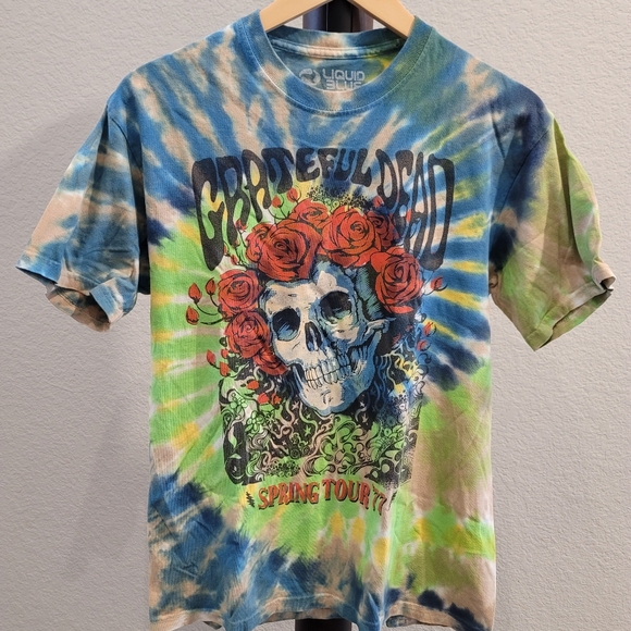 Liquid Blue Other - Grateful Dead Tie-Dye T-Shirt Liquid Blue Spring Tour 77